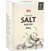 Salt Finkornigt med Jod 600g ICA.
