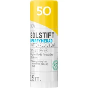 Solstift SPF 50 Oparfymerad 15ml ICA Hjärtat.