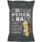 Chips Svartpeppar Salt Grytfriterade 180g ICA.