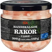 Räkor handskalade i lake 140g ICA.