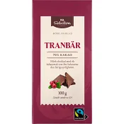 Choklad Tranbär 70% 100g ICA Selection.