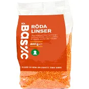 Röda Linser 800g ICA Basic.