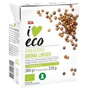 Gröna Linser 380g ICA I love eco.