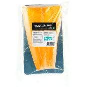 Lax Färsk Varmrökt i bit 600g Miljömärkt ICA.