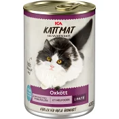 Kattmat Oxkött i paté 400g ICA.