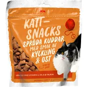Kattsnacks Kyckling &amp; Ost 180g ICA.