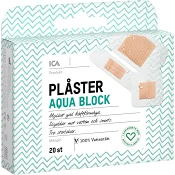Plåster Aqua block 20-p ICA Hjärtat.
