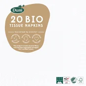Servett Vit 24cm 20-pack Duni.