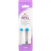 Eltandborste Sensitive Refill 2-p ICA.