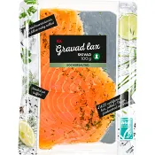 Lax gravad skivad 100g Miljömärkt ICA.