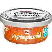 Regnbågslaxrom Miljömärkt 50g ICA.