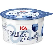 Rismål Blåbär Vanilj 2,9% 175g ICA.