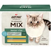 Kattmat Senior mix i sås 12-p ICA.