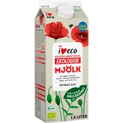 Standardmjölk 3% 1,5l ICA I love eco.