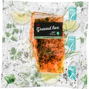 Lax Färsk Gravad i bit 250g Miljömärkt ICA.