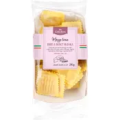 Pasta Mezzelune Brieost och skinka Färsk 250g ICA Selection.