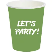 Engångsmugg Papper Grön 20st Duni.