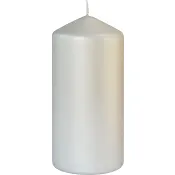 Blockljus Silver Matt 7x15cm Duni.