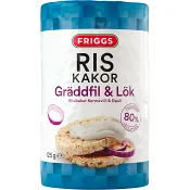 Riskakor med smak av Gräddfil &amp; lök 125g Friggs.