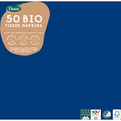 Servetter Enfärgade Mörkblå 50st Duni.