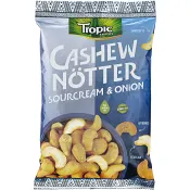 Cashewnötter Sourcream &amp; Onion 275g Tropic Snacks.