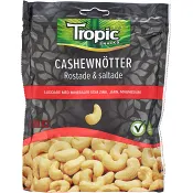 Cashewnötter Rostade och Saltade 170g Tropic Snacks.