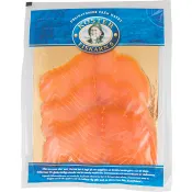 Kallrökt lax skivad 100g Kosterfiskarn.