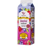 Yoghurt Hallon blåbär &amp; lingon 2,7% 1000g Wapnö.