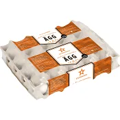 Ägg Frigående L/Xl 20-p Stjärnägg.