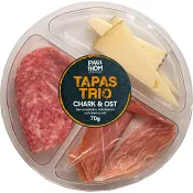 Tapas Trio Chark &amp; Ost 70g Paul och Thom.