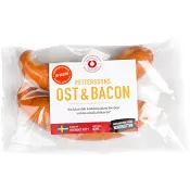 Grillkorv Ost &amp; bacon 230g Petterssons Charkuteri.