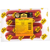 Röda pölser 350g SP Chark.