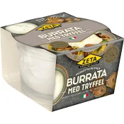 Burrata med tryffel 275g Zeta.