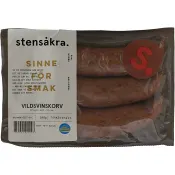 Vildsvinskorv 78% Kötthalt 300g Stensåkra.
