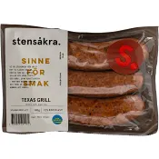 Kryddkorv Texas Grill 92% Kötthalt 300g Stensåkra.