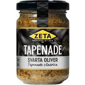 Tapenade av Oliver Svarta 140g Zeta.