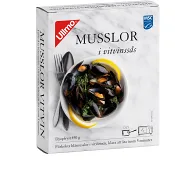Blåmusslor i Vitvin Fryst 450g Ullmo.