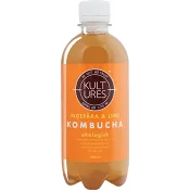 Kombucha Ingefära &amp; Lime Eko 400ml Superfruit.