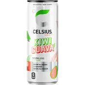 Energidryck Kiwi Guava 35,5cl Celsius.
