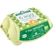 Ägg Frigående höns M/L 6-p KRAV Klöverbergsgården.