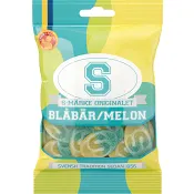 Godis S-Märke Blåbär melon 80g Candypeople.
