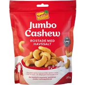 Cashewnötter Jumbo Rostade 200g Exotic Snacks.
