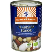 Bönor blandade Ekologisk 400g Kung Markatta.