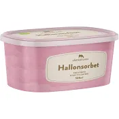Hallonsorbet Eko 500ml Järnaglass.