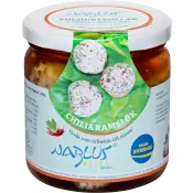 Yoghurtbollar Chili &amp; ramslök 280g Nablus Mejeri.