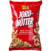 Jordnötter med skal Rostade 350g Exotic Snacks.