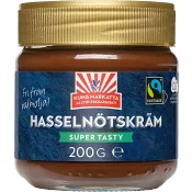 Hasselnötscreme Ekologisk 200g Kung Markatta.