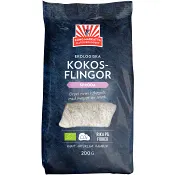 Kokosflingor Ekologisk 200g Kung markatta.