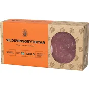 Vildsvinsgrytbitar 500g GW:s utvalda.