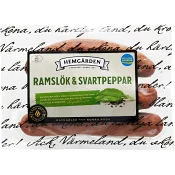 Korv Ramslök &amp; Svartpeppar 270g Hemgården.